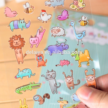 Custom cartoon promotional epoxy stickers decorative stickers